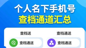 个人名下手机号查询